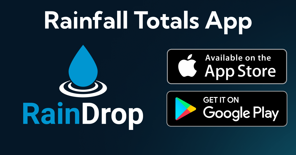 RainDrop Logo and Get on iOS/Android